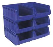 Sealey TPS56B - Plastic Storage Bin 310 x 500 x 190mm - Blue Pack of 6