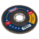 Sealey FD100120E - Flap Disc Aluminium Oxide Ø100mm Ø16mm Bore 120Grit