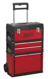 Sealey AP548 - Mobile Steel/Composite Toolbox - 3 Compartment