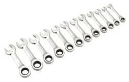 Sealey S0633 - Stubby Combination Ratchet Ring Spanner Set 12pc