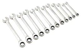 Sealey S0634 - Combination Ratchet Ring Spanner Set 12pc