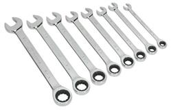 Sealey S0984 - Combination Ratchet Spanner Set 8pc Imperial