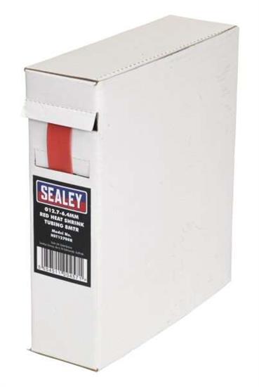 Sealey HST12708R - Heat Shrink Tubing Red Ø12.7-6.4mm 8mtr