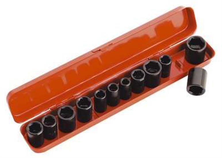 Sealey AK682 - Impact Socket Set 13pc 3/8"Sq Drive Metric/Imperial