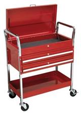 Sealey CX1042D - Trolley 2-Level Extra Heavy-Duty with Lockable Top & 2 Drawers