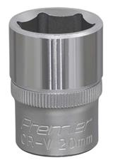 Sealey S1220 - WallDrive® Socket 20mm 1/2"Sq Drive