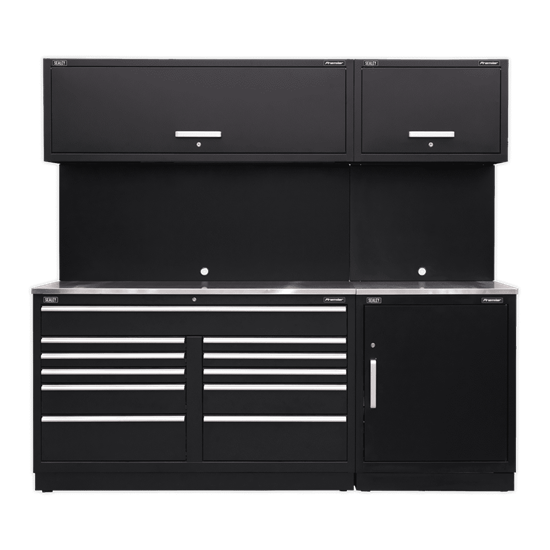 Sealey APMSCOMBO4SS - Modular Storage System Combo - Stainless Steel Worktop