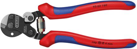Draper 04598 ⢕ 62 160SBE) - Knipex 160mm Wire Rope Cutters with Heavy Duty Handles