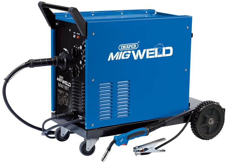 Draper 71092 (MW190T) - 230/400V Gas/Gasless Turbo MIG Welder �)