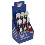 Sealey AK6672DB - Ratchet Wrenches 1/4", 3/8" & 1/2"Sq Drive Pear-Head Flip Reverse Display Box of 9