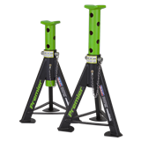 Sealey AS6G - Axle Stands (Pair) 6tonne Capacity per Stand - Green
