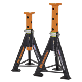 Sealey AS6O - Axle Stands (Pair) 6tonne Capacity per Stand - Orange