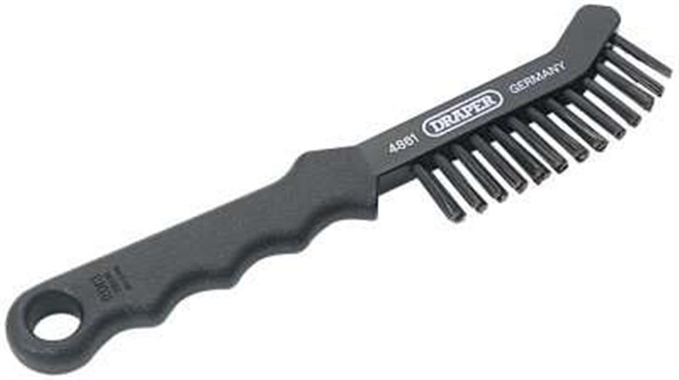 Draper 11951 �) - Draper Expert 225mm Steel Wire Fill Hand Brush