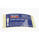 Sealey Sga5/Ofa-3/8l - Label For Oxygen Valve