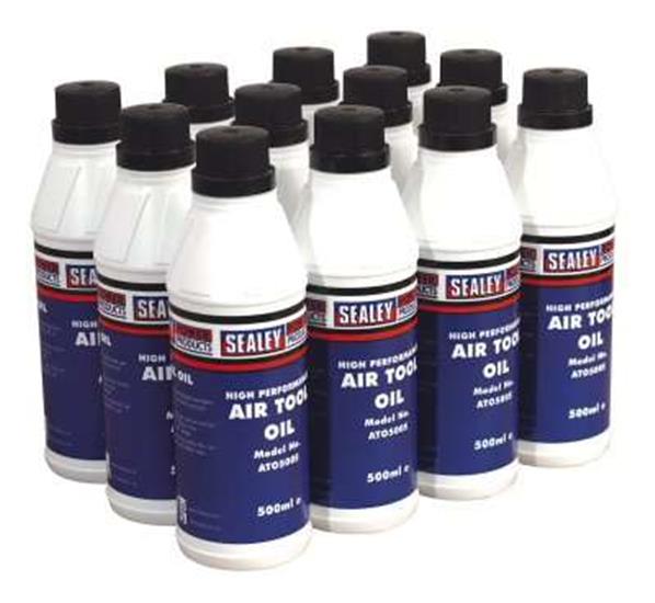 Sealey ATO/500 - Air Tool Oil 500ml Pack of 12