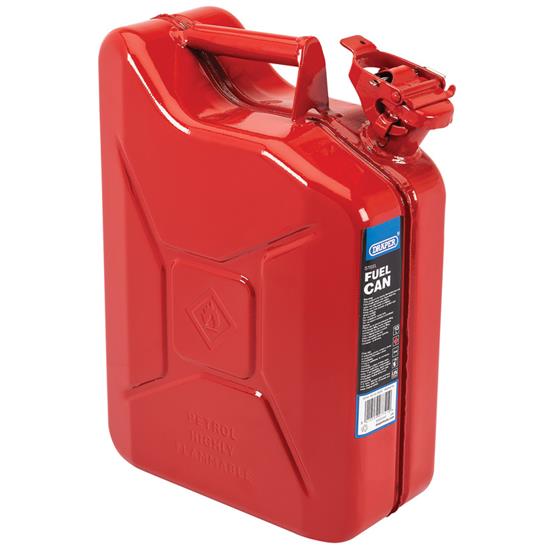 Draper 07741 (SFC10L-RED/C) - 10L Steel Fuel Can (Red)