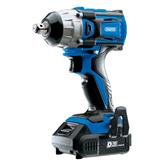 Draper 55343 𨴠IW250SET) - D20 20V Brushless 1/2" Mid-Torque Impact Wrench with 2 x 2Ah Batteries and Charger 𨉐Nm)