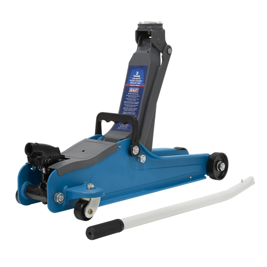 Sealey 1020LEB - Trolley Jack 2tonne Low Entry Short Chassis - Blue