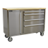 Sealey AP4804SS - Mobile Stainless Steel Tool Cabinet 4 Drawer