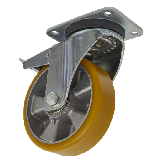 Sealey SCW5160SPL - Castor Wheel Swivel Plate with Total Lock Ø160mm