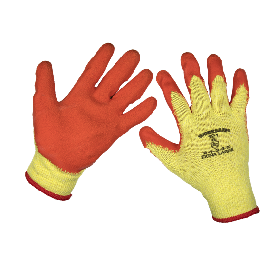 Worksafe 9121XL/B120 - Super Grip Knitted Gloves Latex Palm (X-Large) - Pack of 120 Pairs