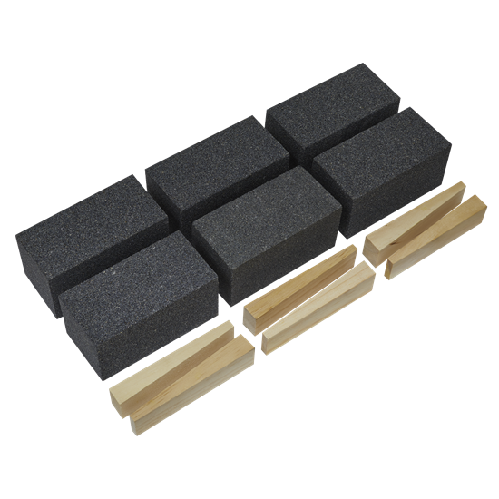 Worksafe FGB12 - Floor Grinding Block 50 x 50 x 100mm 12Grit - Pack of 6