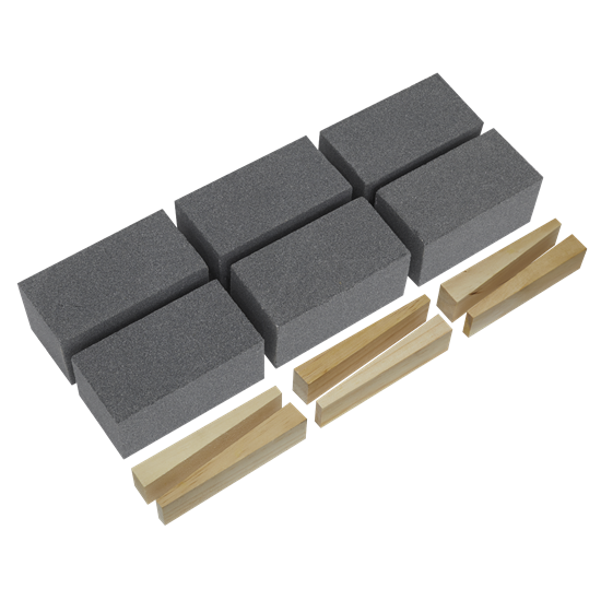 Worksafe FGB60 - Floor Grinding Block 50 x 50 x 100mm 60Grit - Pack of 6