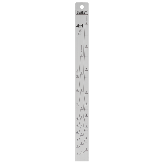 Sealey PA04 - Aluminium Paint Measuring Stick 2:1/4:1