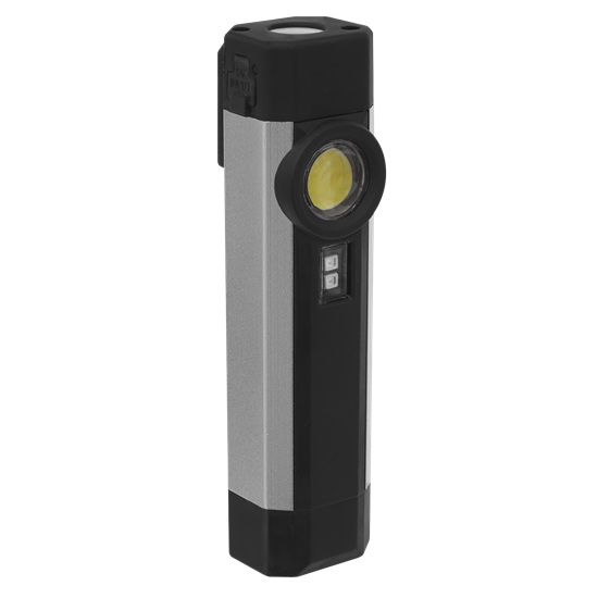 Sealey LED220UV - Rechargeable Aluminium Pocket Light with UV 3W COB + 1 SMD