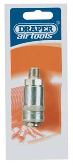 Draper 37834 �m02 Packed) - 1/4" Male Thread Pcl Tapered Airflow Coupling