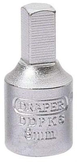 Draper 38324 ⣝pk6) - 8mm Square 3/8" Square Drive Drain Plug Key