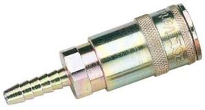 Draper 51414 𨪑r02 Packed) - 1/4" Bore Vertex Air Line Coupling With Tailpiece