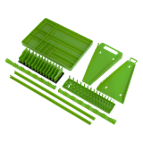 Sealey TSK01HV - Tool Storage Organizer Set 9pc - Hi-Vis Green