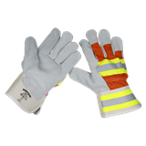 Sealey SSP14HV - Reflective Rigger's Gloves Pair