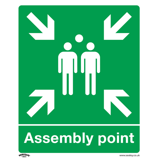 Sealey SS37P1 - Safe Conditions Safety Sign - Assembly Point - Rigid Plastic