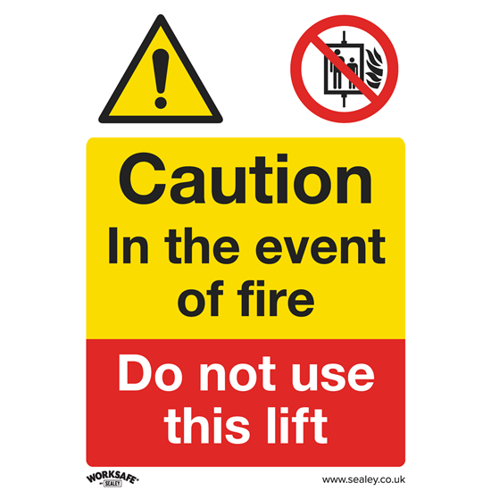 Sealey SS43P1 - Warning Safety Sign - Caution Do Not Use Lift - Rigid Plastic