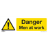Sealey SS46V1 - Warning Safety Sign - Danger Men At Work - Self-Adhesive Vinyl