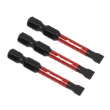 Sealey AK8227 - Slotted 5.5mm Impact Power Tool Bits 50mm - 3pc