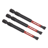 Sealey AK8252 - Slotted 5.5mm Impact Power Tool Bits 75mm - 3pc