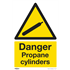 Sealey SS62P1 - Warning Safety Sign - Danger Propane Cylinders - Rigid Plastic