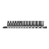 Sealey AK7990 - Socket Set 13pc 1/4"Sq Drive Metric - Black Series