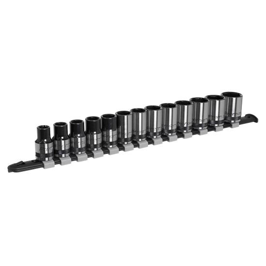 Sealey AK7994 - Socket Set 13pc 1/2"Sq Drive Metric - Black Series