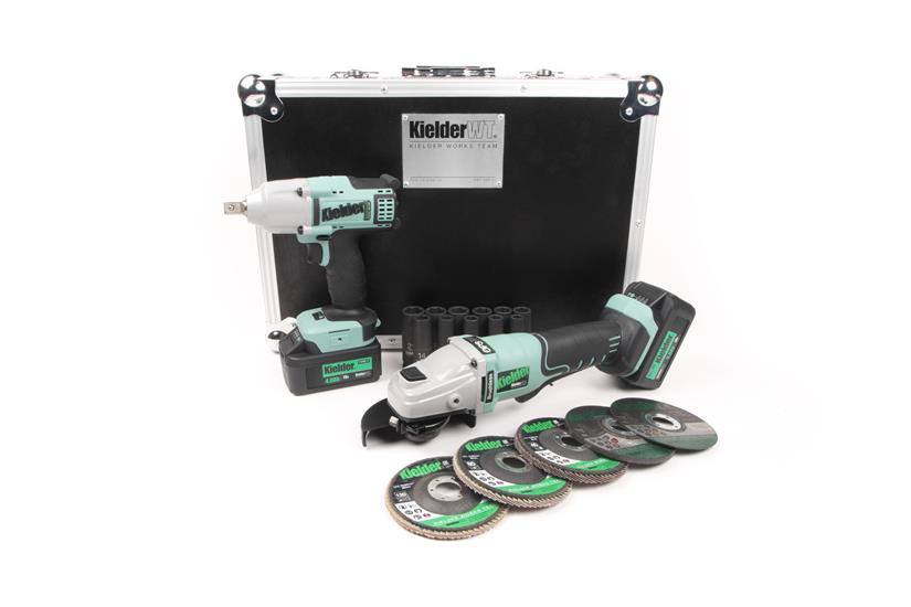 Kielder KWT-008 TYPE18 PRO-S Combo Kit, Includes 2 x 18V Cordless Brushless Tools, 2 x Batteries and Charger