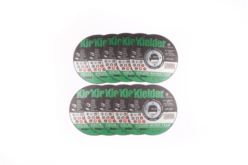Kielder KWT-145 115mm x 1mm x 22.2mm Steel Cutting Slitting Disc for Angle Grinder ⠐ Pack)