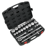 Sealey AK2584 - Socket Set 26pc 3/4"Sq Drive 12-point WallDrive®