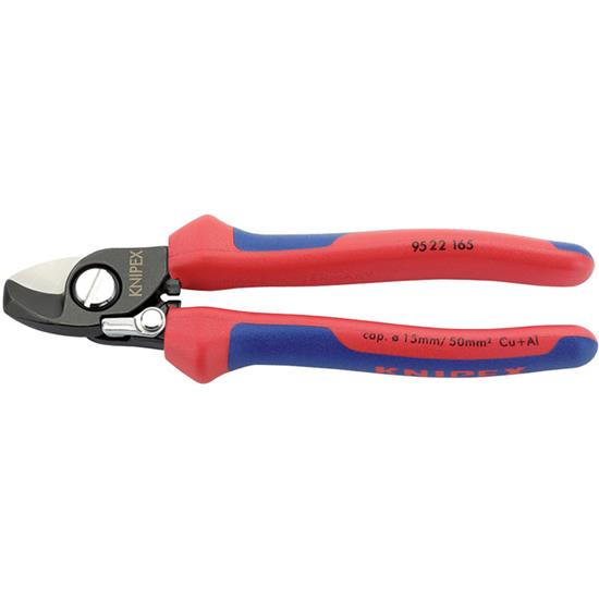 Draper 09448 ⢕ 22 165) - Knipex Copper or Aluminium Only Cable Shear with Sprung Heavy Duty Handles, 165mm