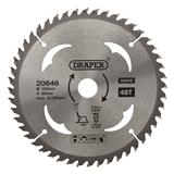 Draper 20646 (SBW2) - TCT Circular Saw Blade for Wood, 165 x 20mm, 48T