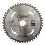 Draper 21581 (SBW5) - TCT Circular Saw Blade for Wood, 185 x 25.4mm, 48T