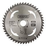 Draper 21671 (SBW9) - TCT Circular Saw Blade for Wood, 210 x 30mm, 48T