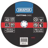 Draper 26902 ʌWM2C) - Depressed Centre Metal Cutting Discs, 230 x 3.0 x 22.2mm